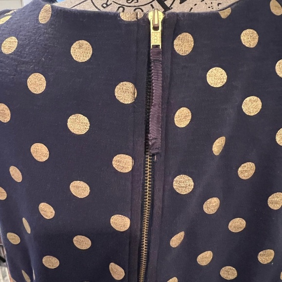 Maeve by Anthropologie Navy Polka Dot Wrap Dress, size large, see pics, EUC - Picture 3 of 7